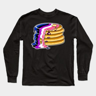 Genderfluid Pride Pancakes LGBT Long Sleeve T-Shirt